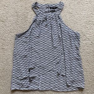 Layered High-Neck Halter Top